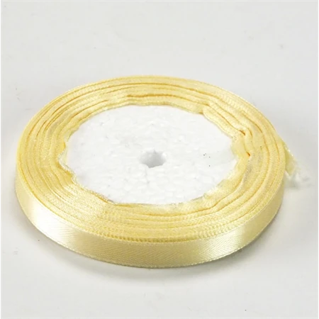 Díszkötöző szalag szatén 10mm x 22m krém