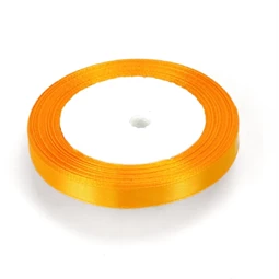 Díszkötöző szalag szatén 10mm x 22m napsárga