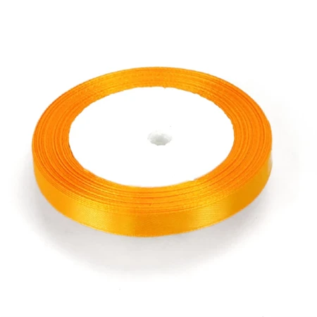 Díszkötöző szalag szatén 10mm x 22m napsárga