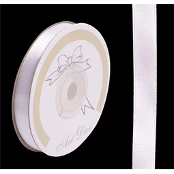 Díszkötöző szalag szatén 10mm x 25m fehér