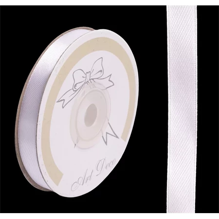 Díszkötöző szalag szatén 10mm x 25m fehér