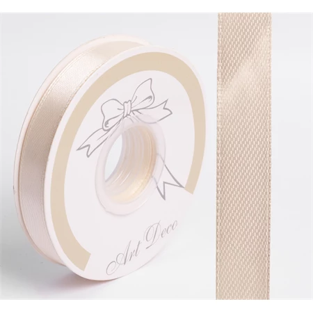 Díszkötöző szalag szatén 10mm x 25m krém