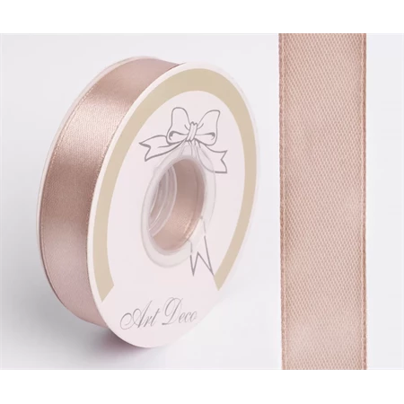 Díszkötöző szalag szatén 15mm x 25m rose gold