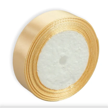 Díszkötöző szalag szatén 20mm x 22m vanília