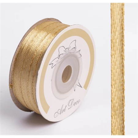 Díszkötöző szalag szatén 3mm x 50m arany