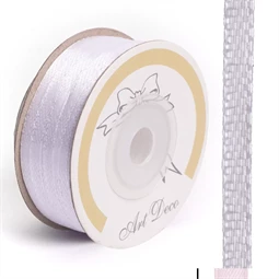Díszkötöző szalag szatén 3mm x 50m fehér