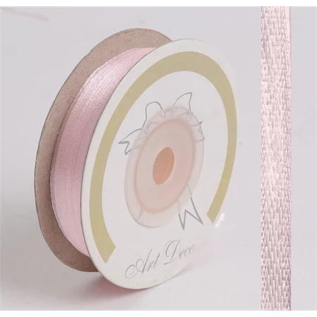 Díszkötöző szalag szatén 3mm x 50m halvány rózsaszín