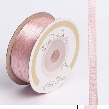 Díszkötöző szalag szatén 3mm x 50m rózsaszín