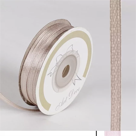 Díszkötöző szalag szatén 3mm x 50m vintage drapp