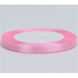 Díszkötöző szalag szatén 6mm x 22m rózsaszín