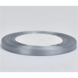 Díszkötöző szalag szatén 6mm x 22m szürke