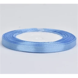 Díszkötöző szalag szatén 6mm x 22m világoskék