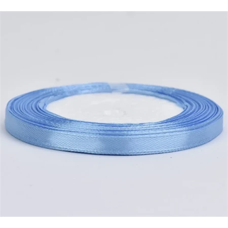 Díszkötöző szalag szatén 6mm x 22m világoskék