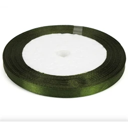 Díszkötöző szalag szatén 6mm x 22m zöld