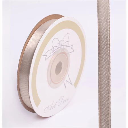 Díszkötöző szalag szatén 6mm x 25m vintage drapp