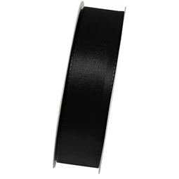 Díszkötöző szalag textil 25 mm x 50 m fekete