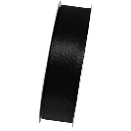 Díszkötöző szalag textil 25 mm x 50 m fekete
