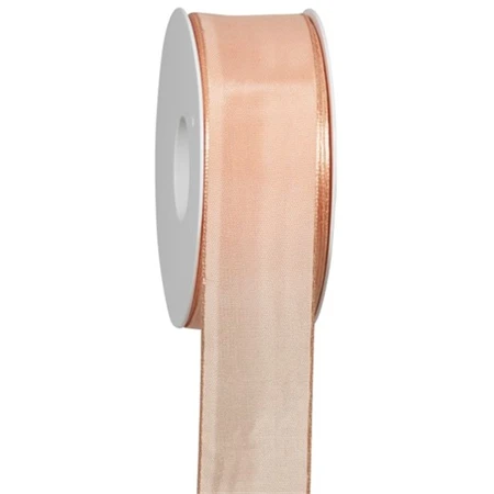 Díszkötöző szalag textil 40 mm x 25 m barack