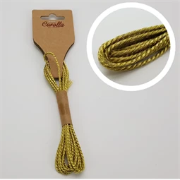 Díszkötöző zsinór sodrott 2mmx3m arany