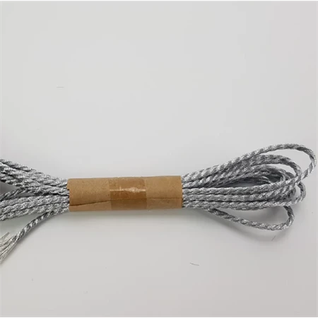 Díszkötöző zsinór sodrott 2mmx3m ezüst