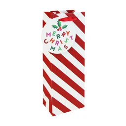 Dísztasak Clairefontaine/Eurowrap 12,7x35,5cm boros, Candy Cane