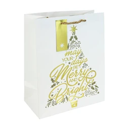 Dísztasak Clairefontaine/Eurowrap 26,5x33cm Merry & bright