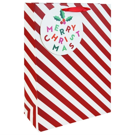 Dísztasak Clairefontaine/Eurowrap 33x45,5cm Candy Cane