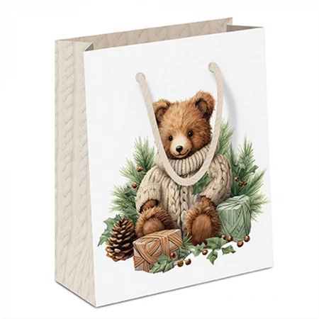 Dísztasak Cuddle Bear 22x13x25cm Ölelkező medve