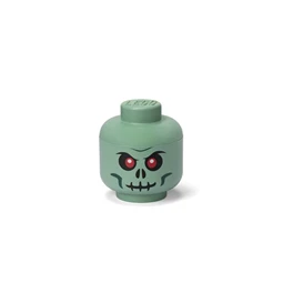 Doboz LEGO fej, kicsi, Green Skeleton tárolódoboz