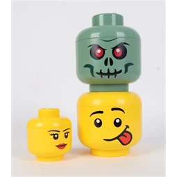 Doboz LEGO fej, kicsi, Silly tárolódoboz,