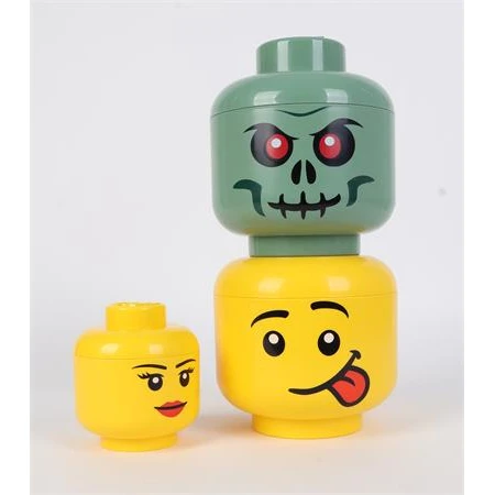 Doboz LEGO fej, kicsi, Silly tárolódoboz,