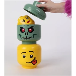 Doboz LEGO fej, kicsi, Silly tárolódoboz,