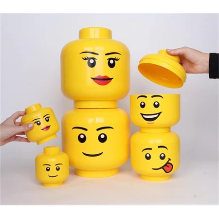 Doboz LEGO fej nagy Boy tárolódoboz 240 x 268 x 240 mm