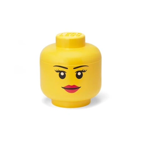 Doboz LEGO fej, nagy, Girl tárolódoboz 240 x 268 x 240 mm