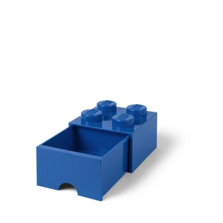 Doboz LEGO fiókos, "Brick", kék tárolódoboz 250 x 180 x 250 mm
