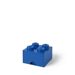Doboz LEGO fiókos, "Brick", kék tárolódoboz 250 x 180 x 250 mm