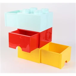 Doboz LEGO  fiókos, "Brick", sárga Tárolódoboz 250 x 180 x 250 mm