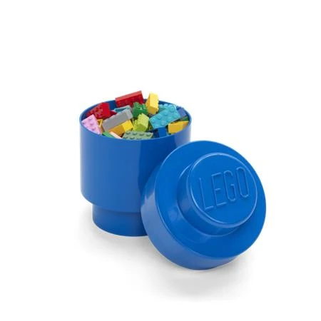 Doboz LEGO henger, kék Tárolódoboz 123 mm átmérő, 183 mm magasság