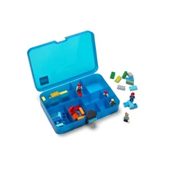 Doboz LEGO rekeszes, kék tárolódoboz 178 x 267 x 66 mm
