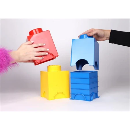 Doboz LEGO szögletes, kék 125 x 180 x 125 mm