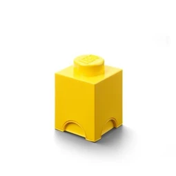 Doboz LEGO szögletes, sárga tárolódoboz 125 x 180 x 125 mm