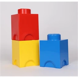 Doboz LEGO szögletes, sárga tárolódoboz 125 x 180 x 125 mm
