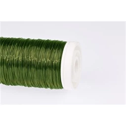 Drót 0,5mm sima 100gr olivazöld színű