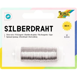 Drót huzal 0,3mmx80m ezüst színű