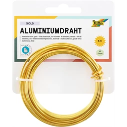 Drót huzal aluminium 2mmx5m arany színű