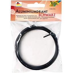 Drót huzal aluminium 2mmx5m fekete színű