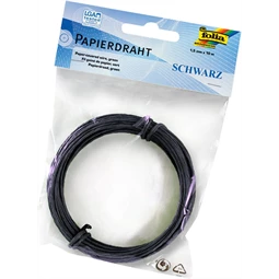 Drót huzal papírbevonattal 1,5mmx10m fekete színű