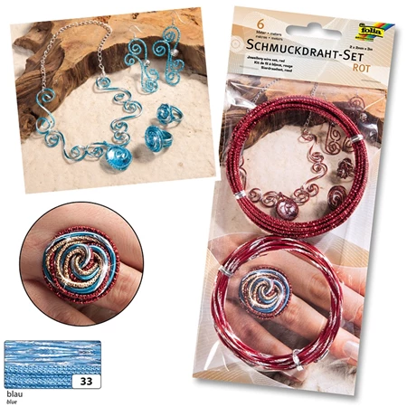 Drót szett 2db/csomag 2mmx3m-es kék