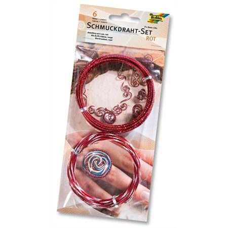 Drót szett 2db/csomag 2mmx3m-es piros