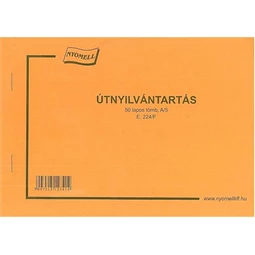 E.224/F Útnyilvántartó A/5